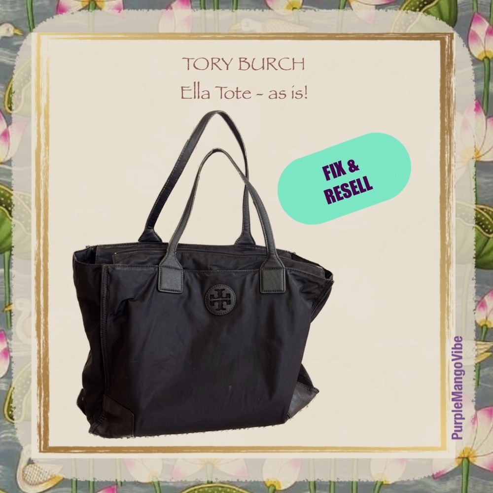 TORY BURCH | Ella Tote in Black Large Size